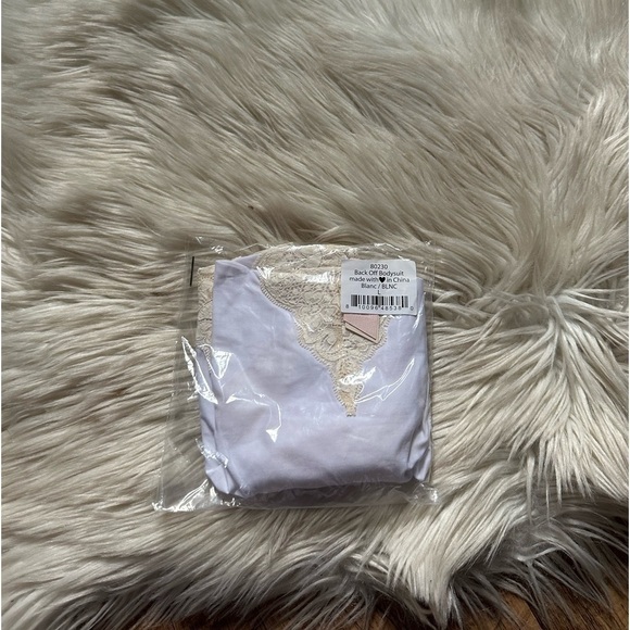 FREE PEOPLE x HAH Back Off Bodysuit In Blanc - Picture 4 of 5